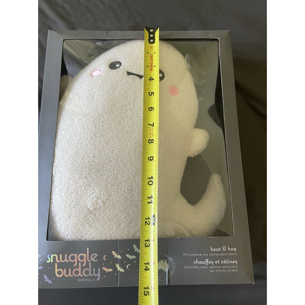 Snuggle Buddy halloween ghost Heat & Hug Microwaveable Reusable Heat Pad - Picture 6 of 7